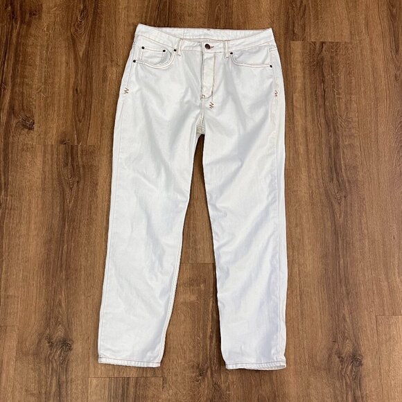 Ksubi White Jeans Back Cross Embroidery Branding Sz 31 - Picture 2 of 11